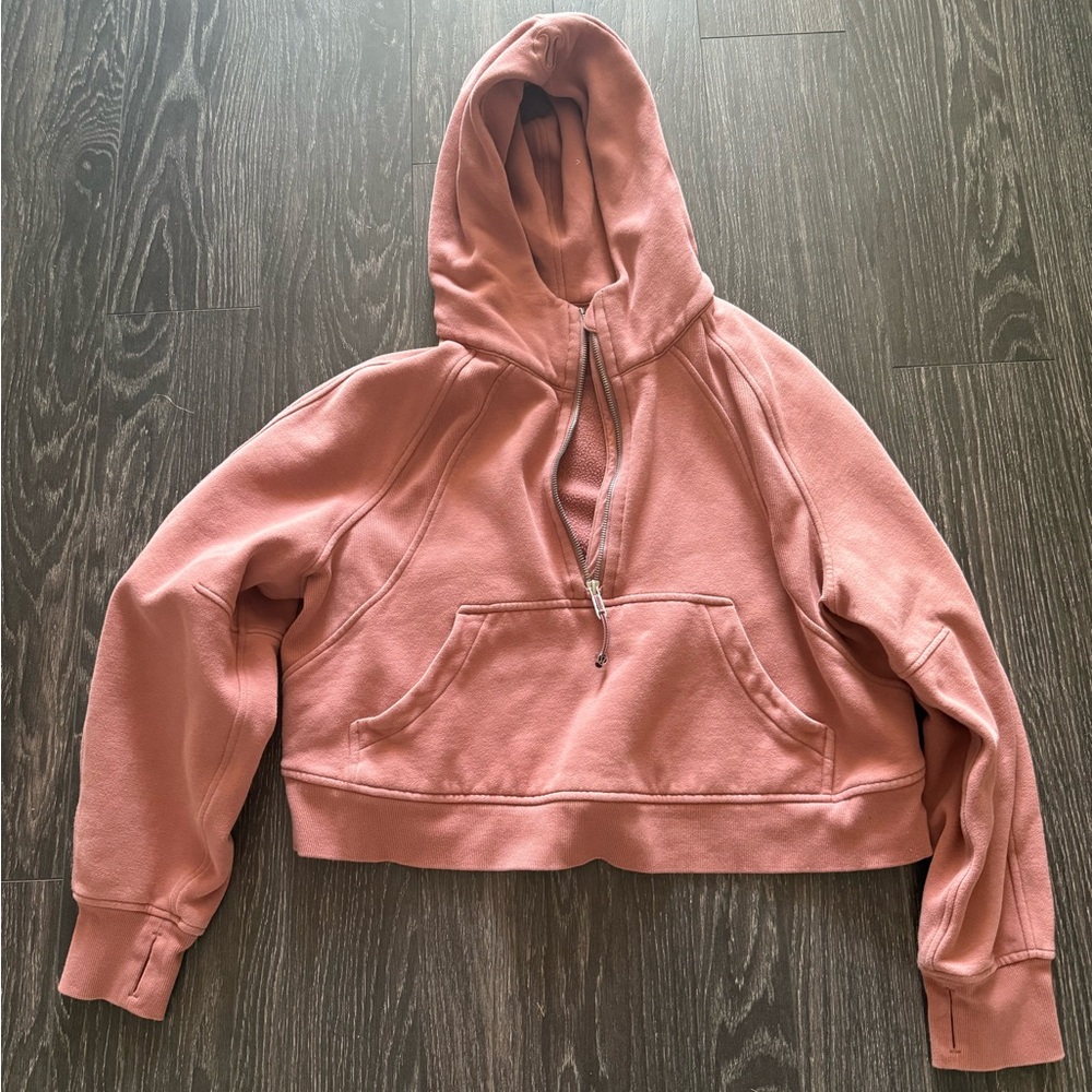 Lululemon mauve Scuba Hoodie Sweatshirt m/l